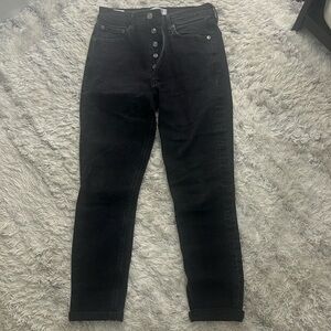 Agolde black jeans mom fit size 28
